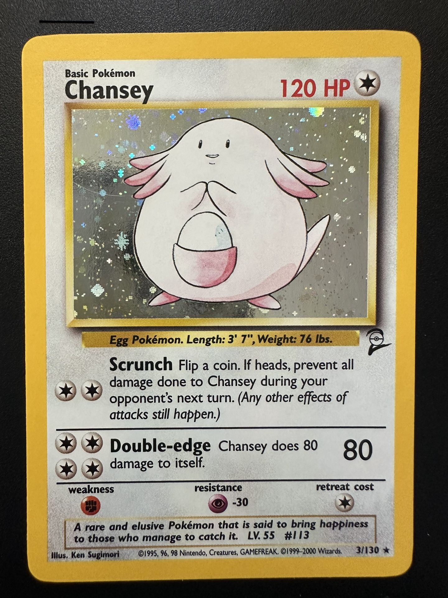 Chansey 3/130 Holo Near Mint