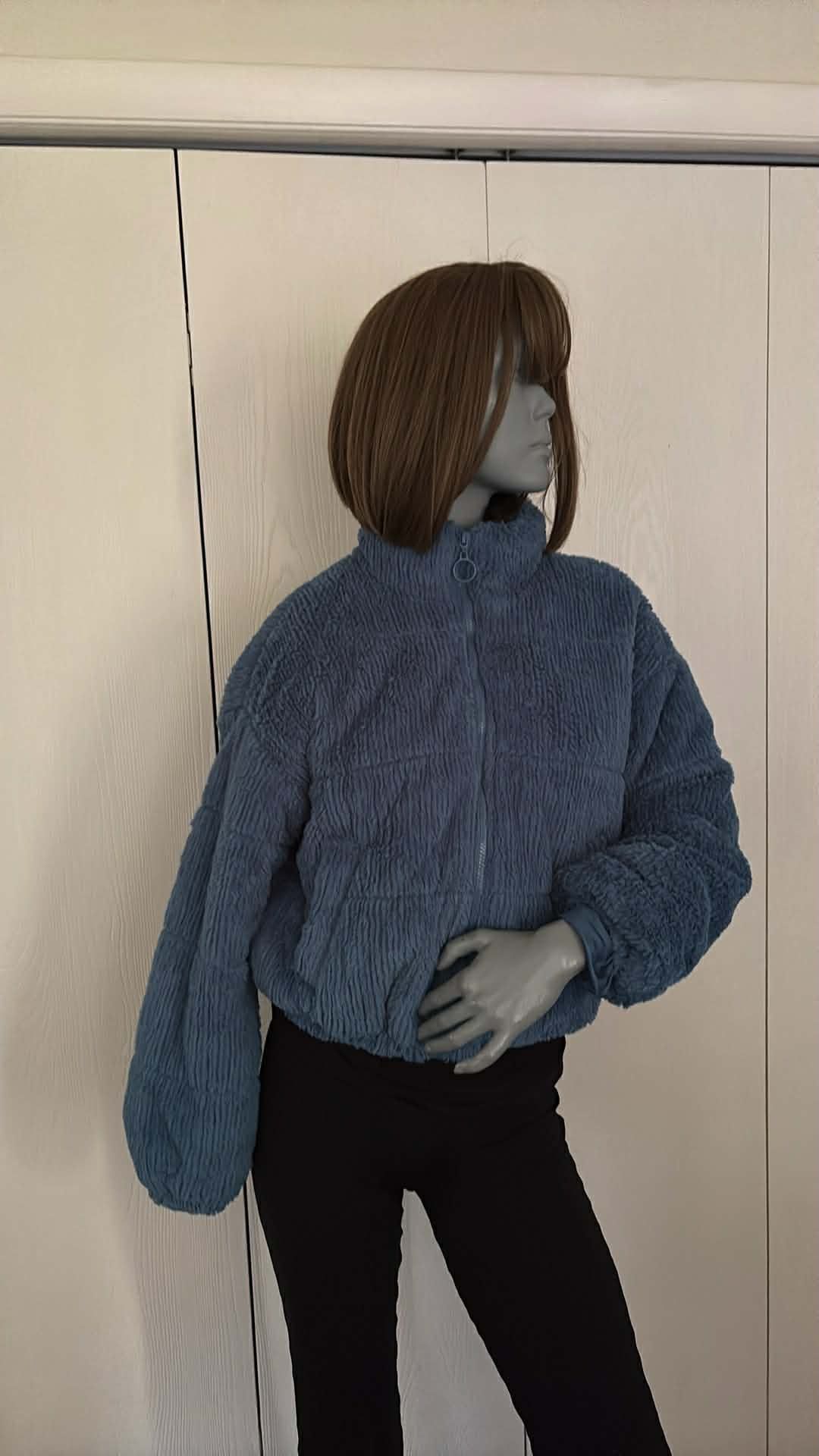 Woman Coat Size XS Color Blue 