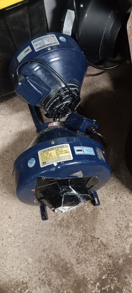 (2) 4" Duct Fan Blowers