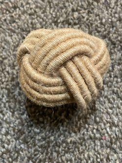 Decorative Jute Rope Knot Ball napkin rings