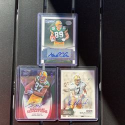 Green Bay Packer Autographed Card Lot - #rd Mint Cards!