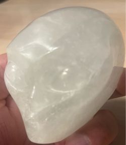 Calcite crystal Alien Skull