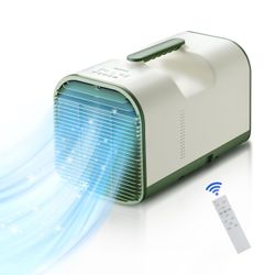 JINJUNYE Portable Air Conditioner, 4095BTU Fasting Cooling, 420W Low Consumption, 24H Timer, 6 in 1 Tent Air Conditioner with Dehumidifier for Tent,Ca