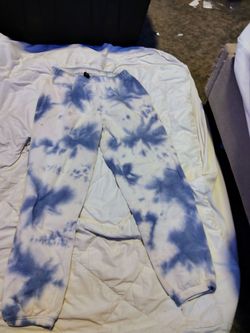 Blue tie dye sweats
