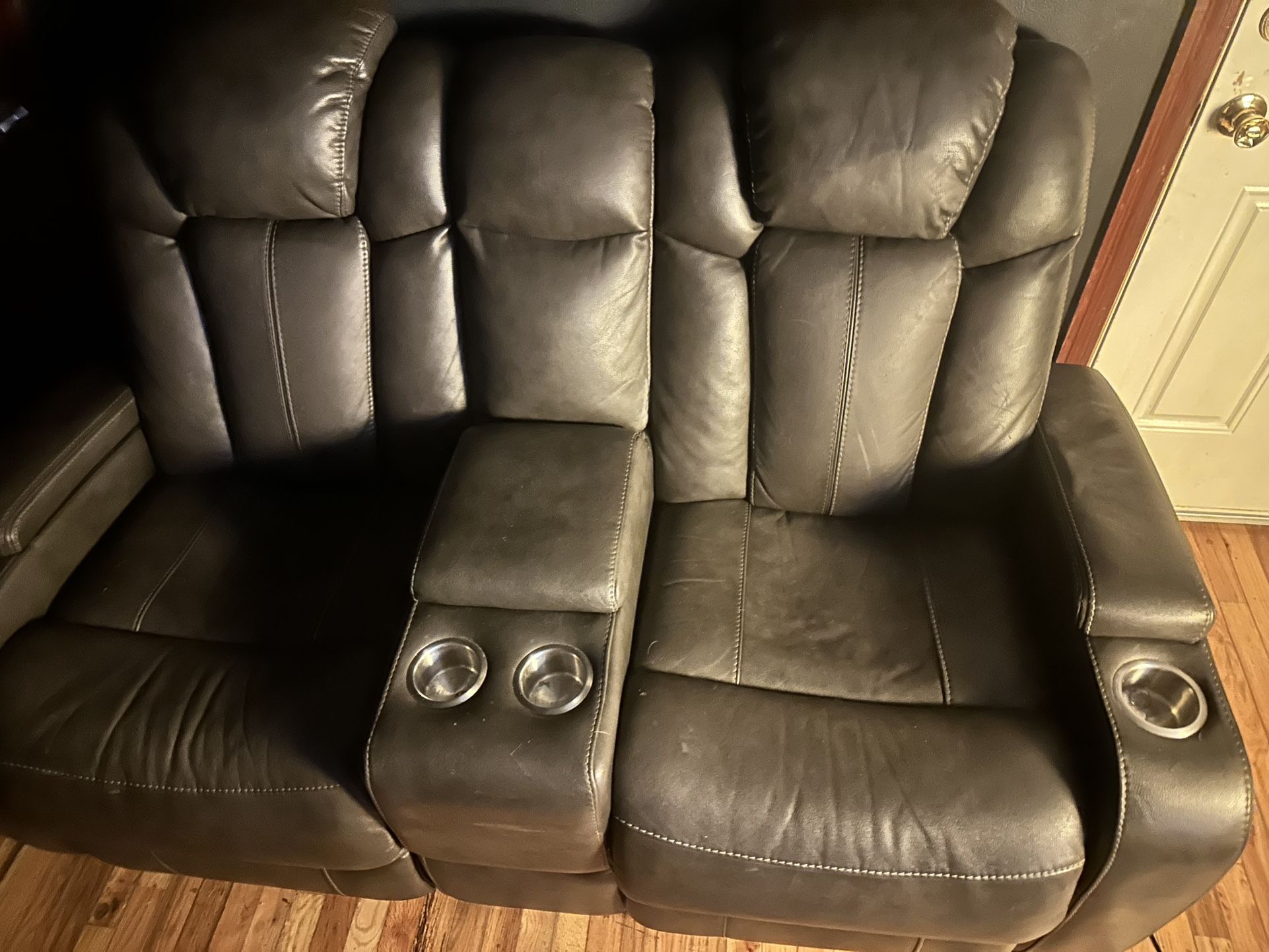 Double Seat Reclining Couch 