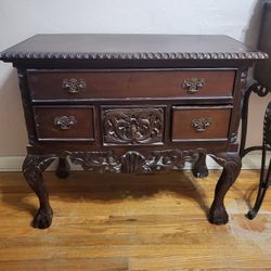 ANTIQUE WOODEN TABLE CONSOLE