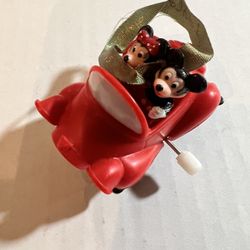 1995 Mickey & Minnie Wind Up Car Toy