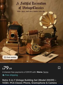 Retro 3 in 1 Vintage Building Set