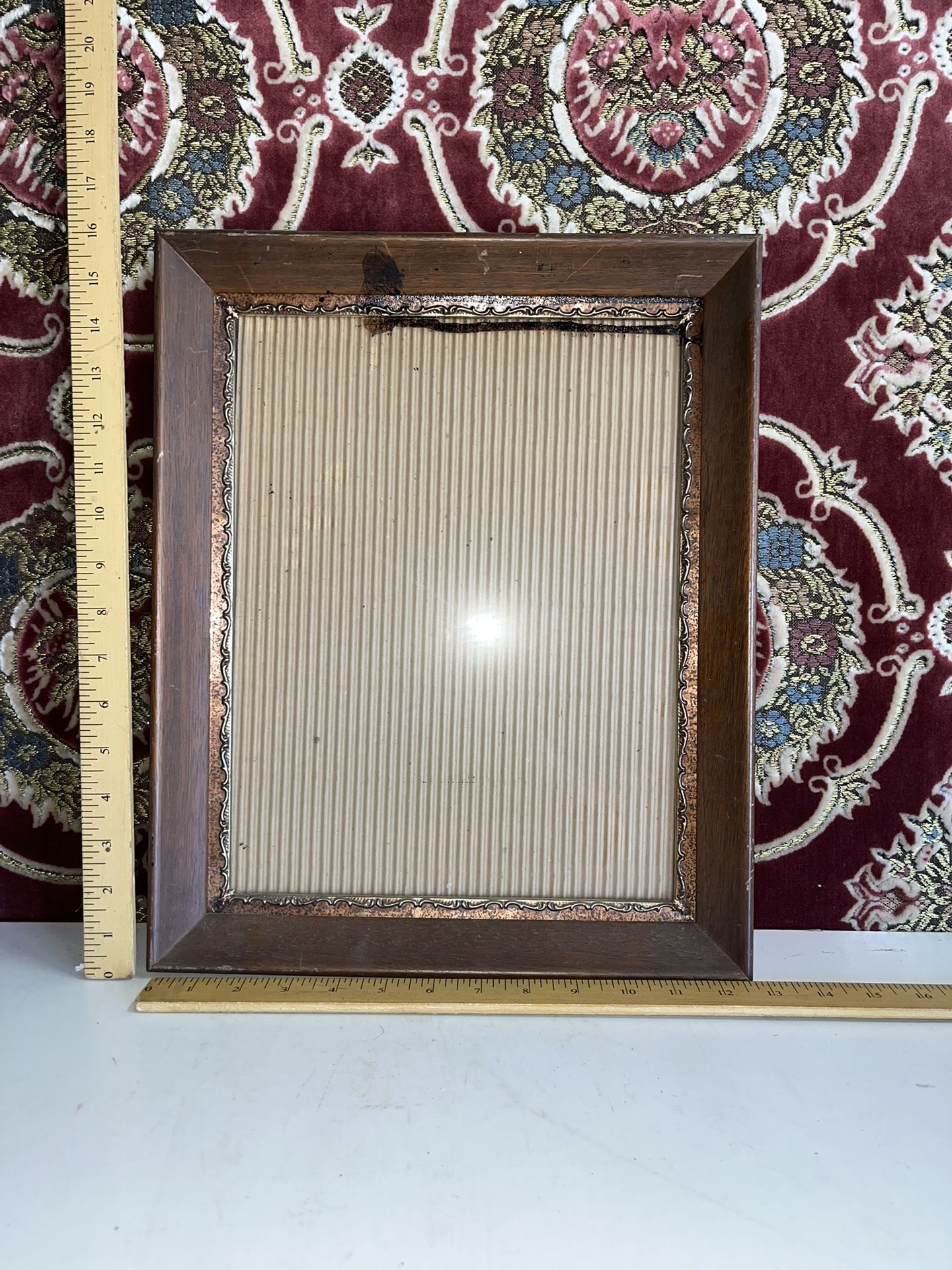 Vintage Wood frame With Glass 