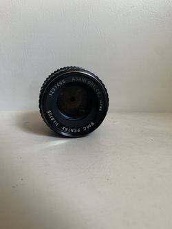 PENTAX 55MM F/1.8 SMC K MOUNT MANUAL FOCUS LENS 