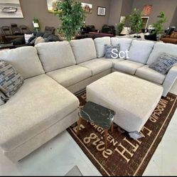 Brand New Ashley Couch❗Edenfield Linen Sectional Oversized 