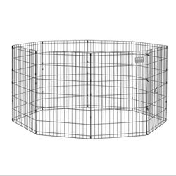 Top Paw Portable 36” Dog Exercise Pen / Playpen (8 Panels) – Like New Only Used 3 Times - Stored Inside Offers Open