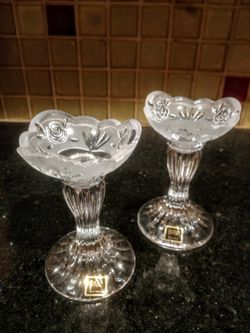 Vintage Crystal Candlesticks