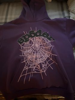 Purple web spider hoodie
