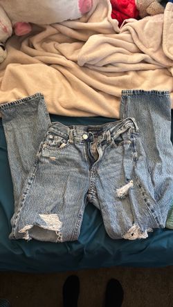 Aeropostale acid wash blue jeans