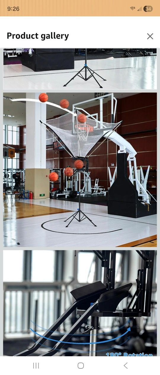 Brand New Basketball Rebounder with Rotating Track