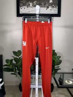 Official University of Houston Cougars Nike Long Red Compression Pants