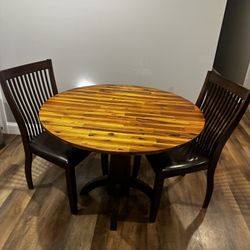 RAYMOUR & FLANIGAN Nevada 3 Piece Dining Set Table And Two Chairs 