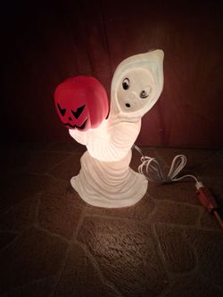 Vintage lighted ghost blow mold