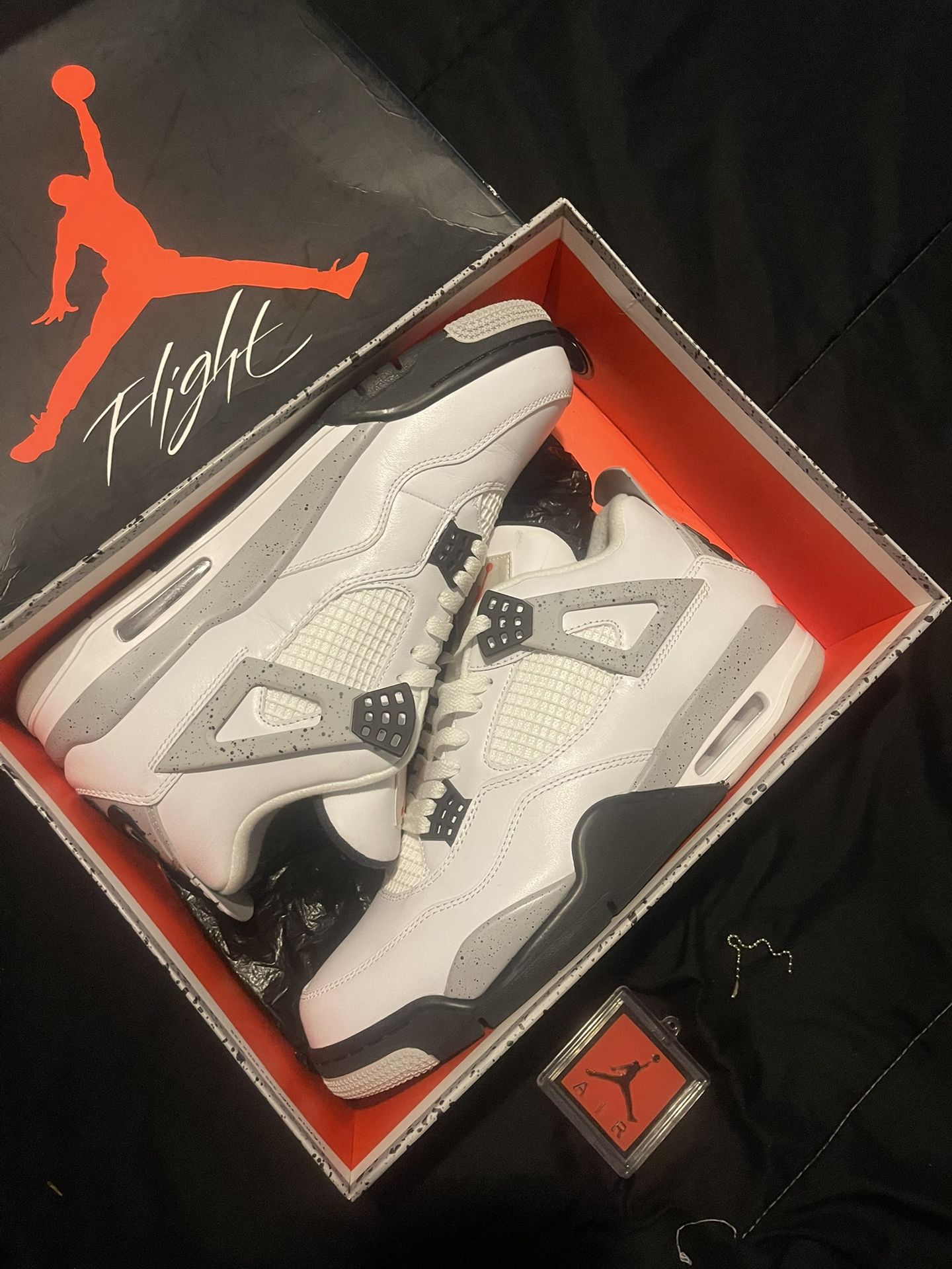 Jordan 4 White Cements Size 12