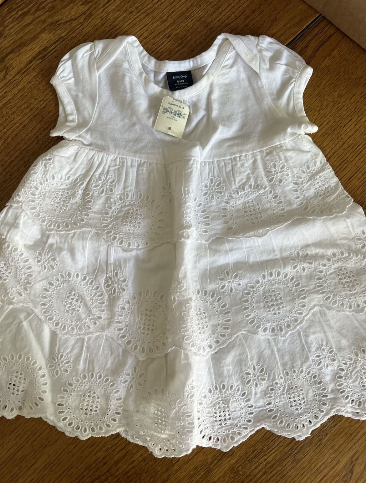 Baby GAP 6-12 Months White Dress