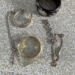 Big Lot Of Silver gold Plated And Some Costume Jewelry .  