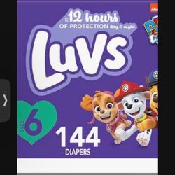 Luvs Brand Diapers. Size 6
