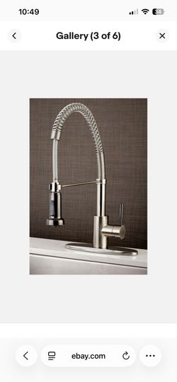 Kingston Brass GSY8881DKL Kaiser Single Handle Kitchen Faucet with Pull-Down Sprayer, Chrome