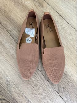 Seychelles Women's Beige/Brown Mesh Loafers 7W