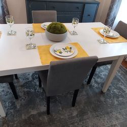Dinning Table 4 Chairs & Buffet 