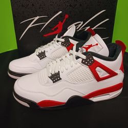Jordan 4 Retro Red Cement Size 10 For Men Nuevos 