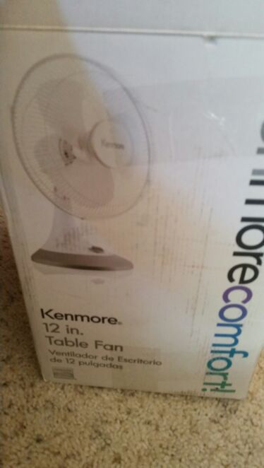 Brand new kenmore 12 inch table fan