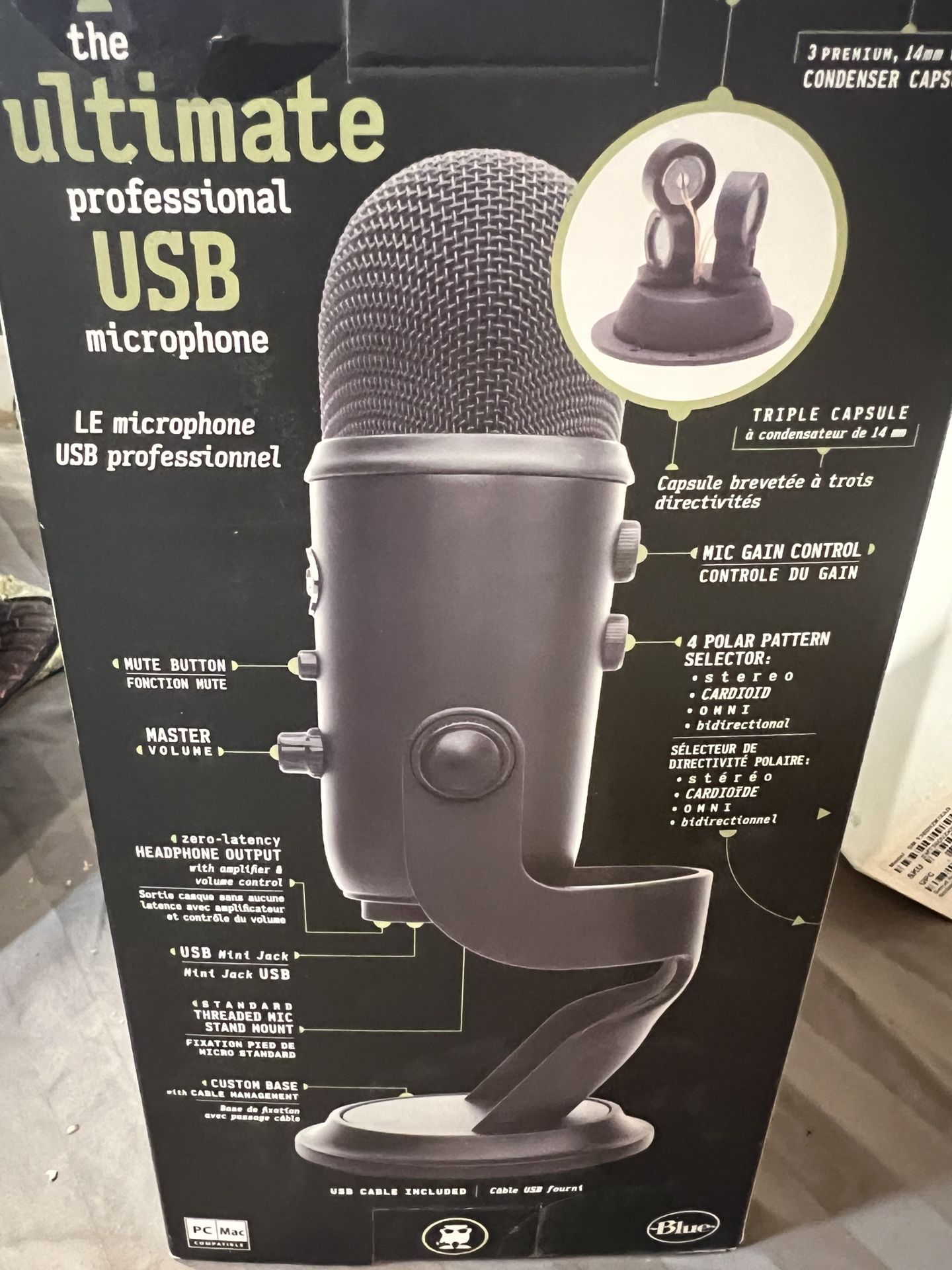 New In Box Microphone With Pop Filter