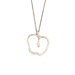 Large T&Co. 925 Apple Pendant Long Necklace
