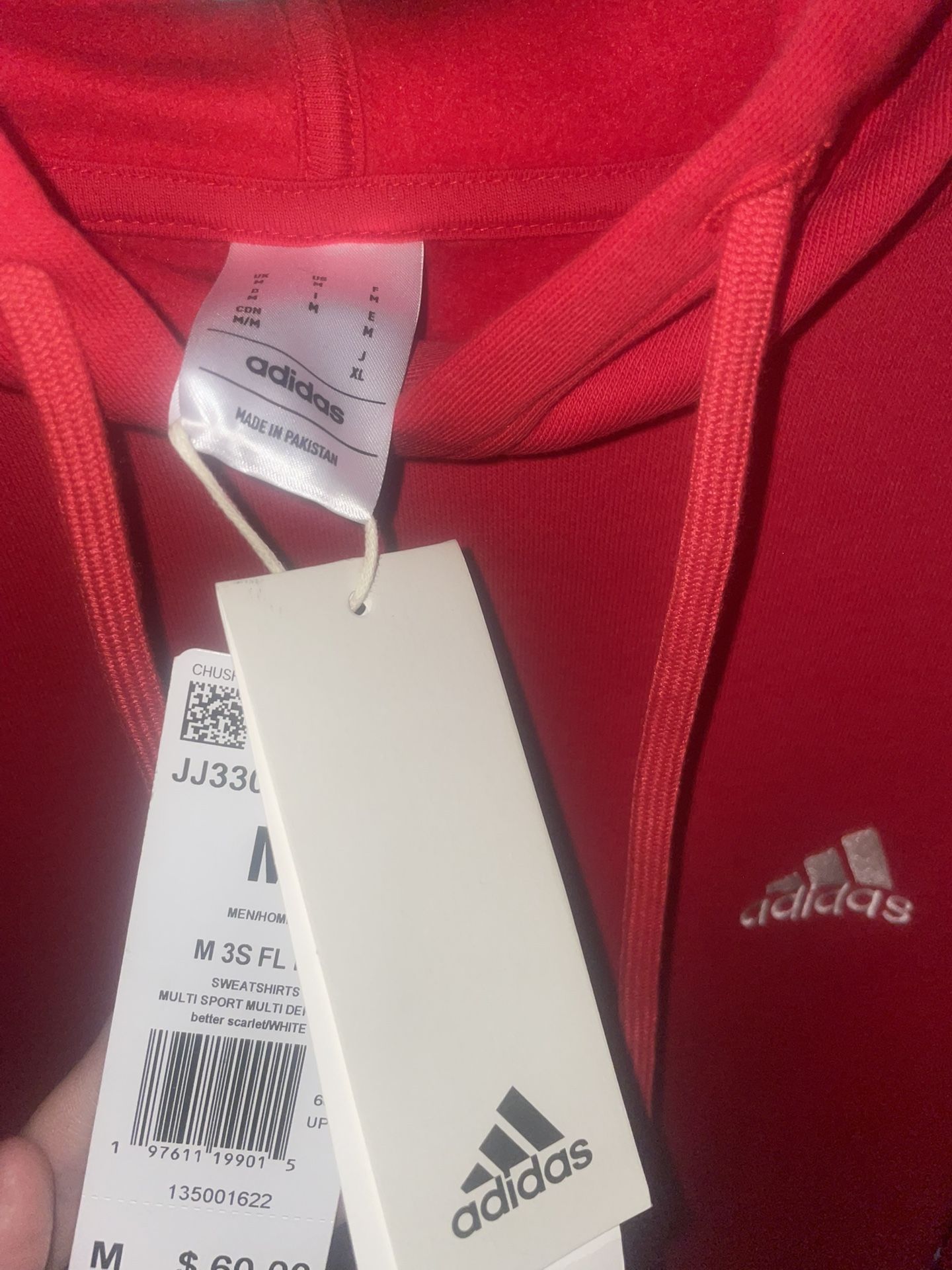 Red Adidas hoodie