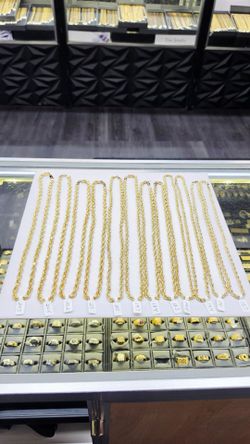 10k Semi Hollow Rope Chains