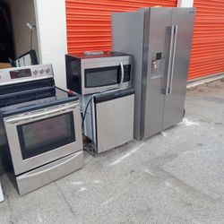 Four Piece Kitchen Set Stainless