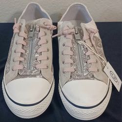 Ash VERSO Paisley Pink White Zipper Sneakers Womens Shoes EU 39  US 8.5 Sold Out