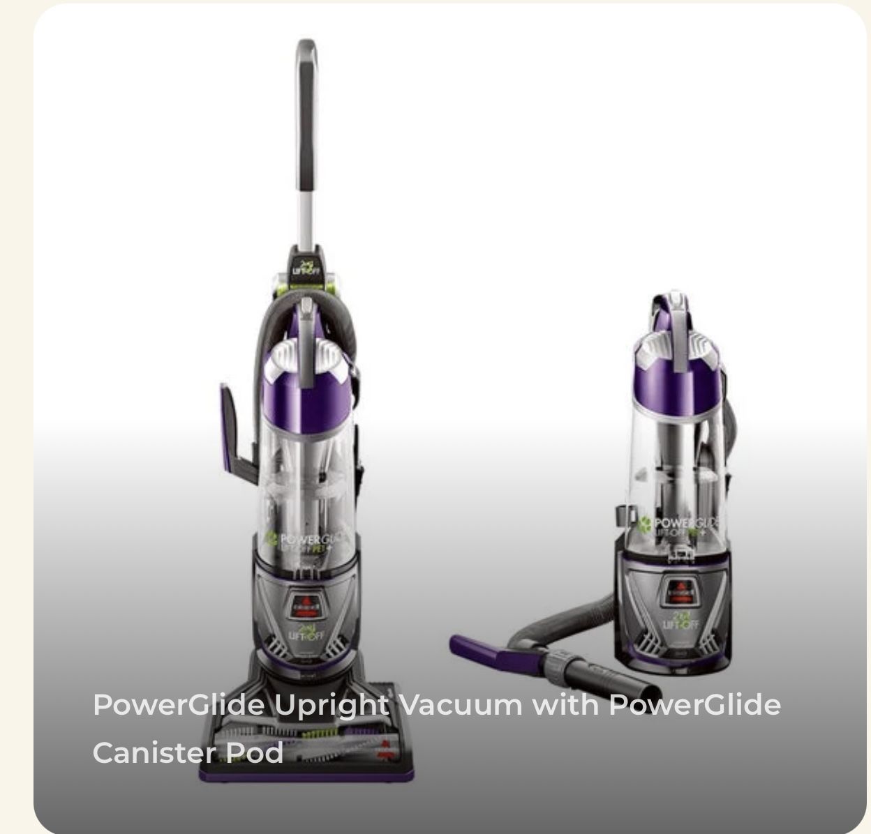 Bissell PowerGlide Lift-Off pet Plus — BRAND NEW
