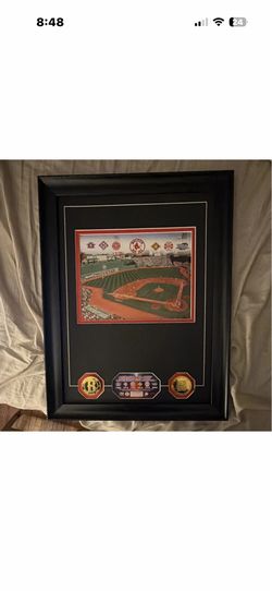 Boston Red Sox Deep Box Picture Frame 11x14 Black Matte Wood (Perfect Condition)