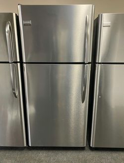 Frigidaire Stainless Steel Top Mount Refrigerator - Spacious