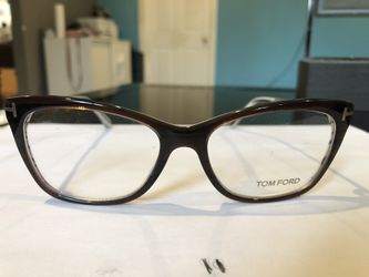 Tom Ford Brown Rect Cat Eye Glasses