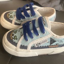 Superga 2750 Kids Game Graphics Shoes Toddlers Canvas Sneakers - Blue - Unisex