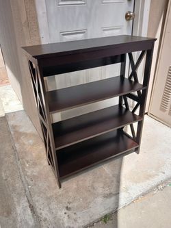 Casual Home Shelf Bookcase for Living room, Bedroom, kitchen. made of solid wood. 
37 H. 30x 14 w.