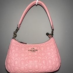 Coach pink teri shoulder bag 