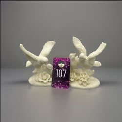 White Doves Bisque Porcelain Set Of 2 Love Birds
