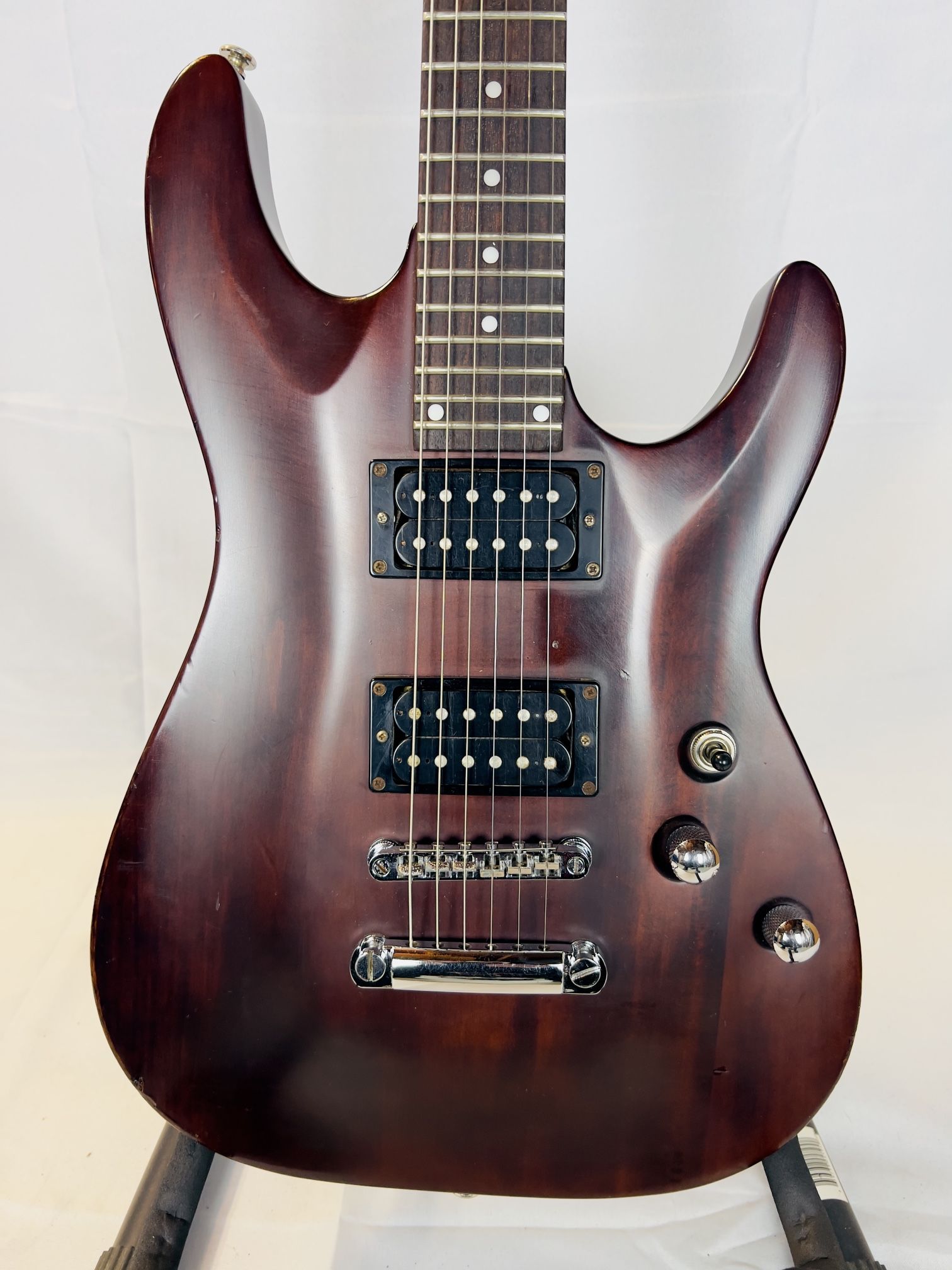 Schecter Omen-6 Electric Guitar - Walnut Satin