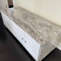 Marble Table with Storage