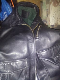 Leather coat gh bass