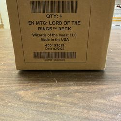Magic The Gathering: Universes Beyond Lord Of The Rings Vol 1 Sealed Set Of Commander Decks